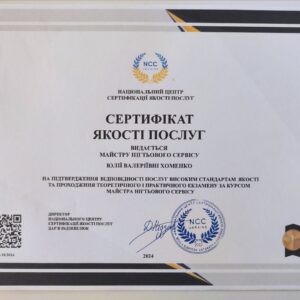 Юлії Валеріївні Хоменко майстер нігтьового сервісу